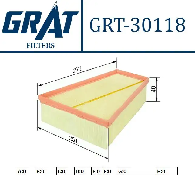 GRAT 30118 Hava Filtresi 13717582908