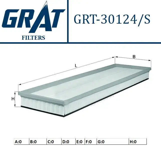 GRAT 30124S Hava Filtresi 13712243783