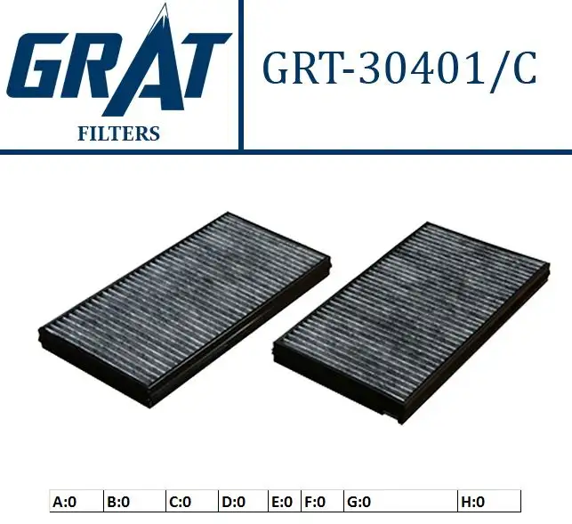 GRAT 30401C Polen Filtresi (Karbonlu) 171858