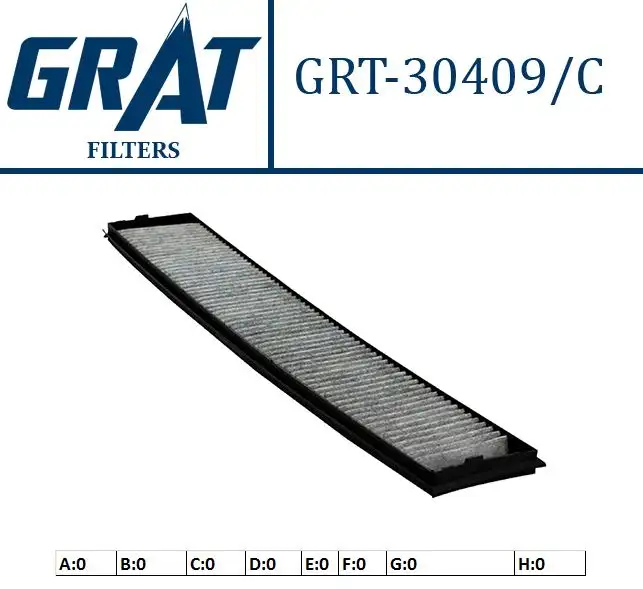 GRAT 30409C Polen Filtresi (Karbonlu) 64319071935