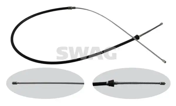 SWAG 30936348 El Fren Halatı (Arka) 6R0609721B