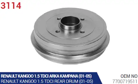 AYK 3114 Fren Kampanası 7700719511