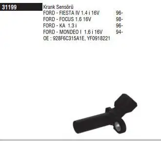 DODUCO 31199 Krank Sensörü 928F6C315A1E