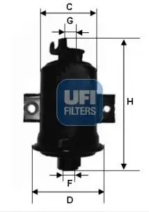 UFI 31.560.00 Yakıt Filtresi