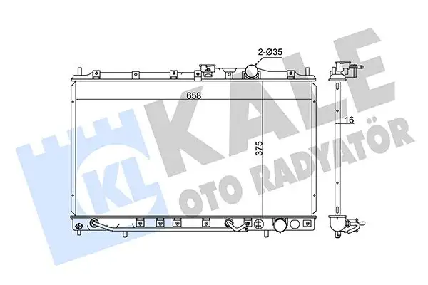 KALE 342040 Radyatör MB660567