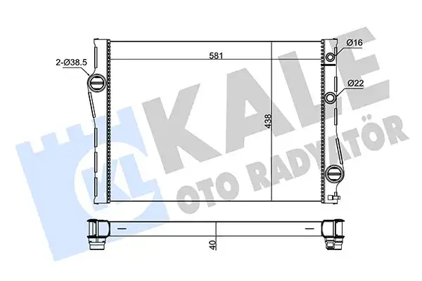 KALE 342235 Radyatör 17117533472
