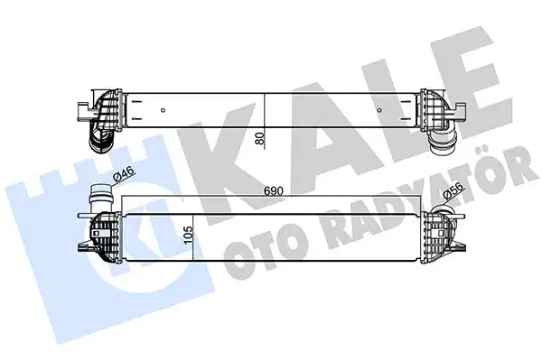 KALE 342385 Turbo Radyatörü 144610001N