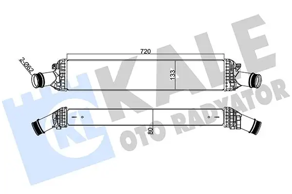 KALE 342400 Turbo Radyatörü 8K0145805E
