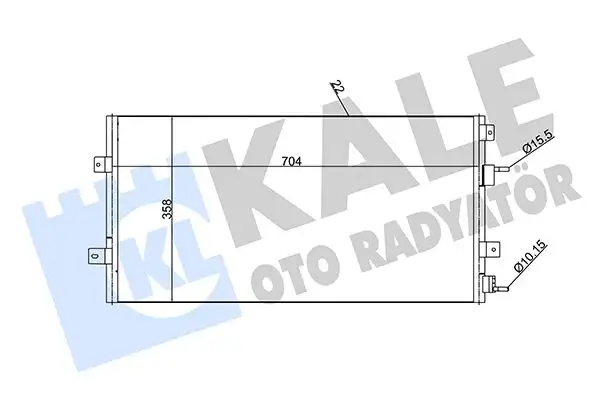 KALE 342420 Klima Radyatörü