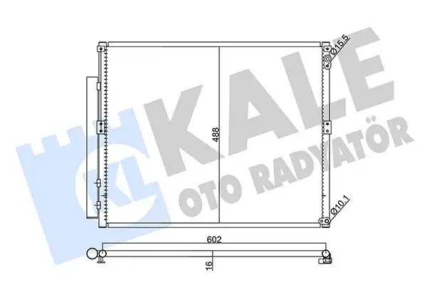 KALE 342470 Klima Radyatörü 8846160090
