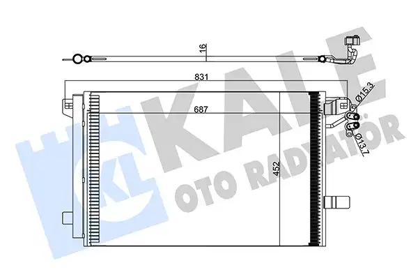 KALE 342480 Klima Radyatörü 7E0820411C
