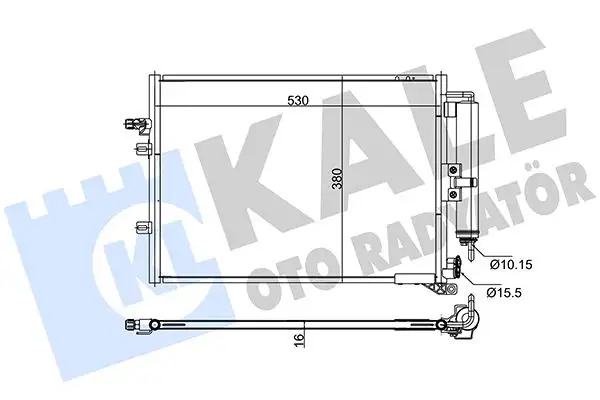 KALE 342585 Klima Radyatörü 8200688393