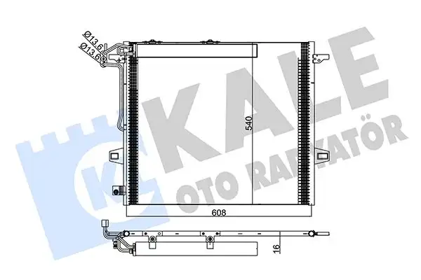 KALE 342630 Klima Radyatörü A2515000054