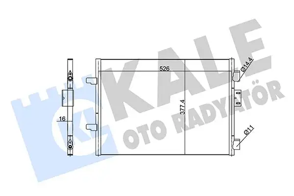 KALE 342835 Klima Radyatörü 7700436062