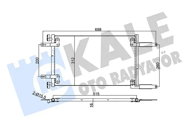 KALE 342850 Klima Radyatörü 46811208