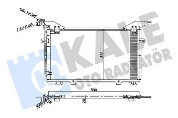 KALE 343045 Klima Radyatörü A2108300470