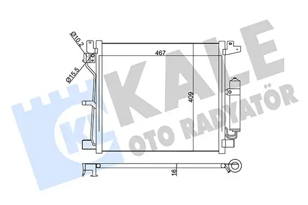 KALE 343160 Klima Radyatörü 92100BA62A