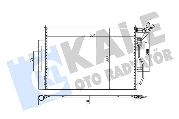 KALE 343305 Klima Radyatörü