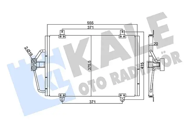 KALE 344320 Klima Radyatörü 7700432391