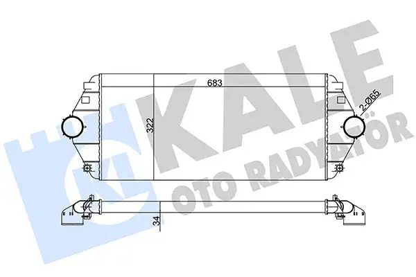 KALE 344500 Turbo Radyatörü 1472059080