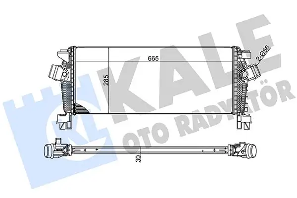 KALE 344700 Turbo Radyatörü 13311080
