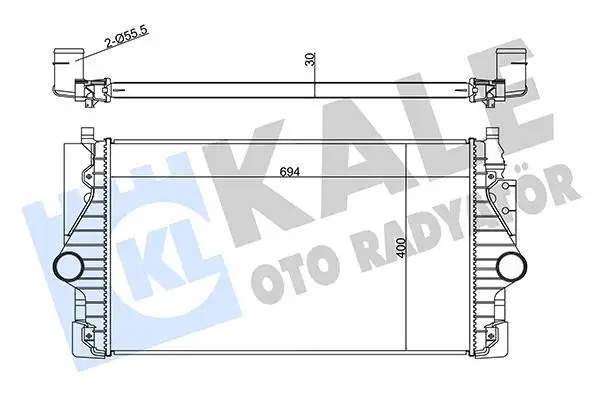 KALE 344765 Turbo Radyatörü 7D0145805