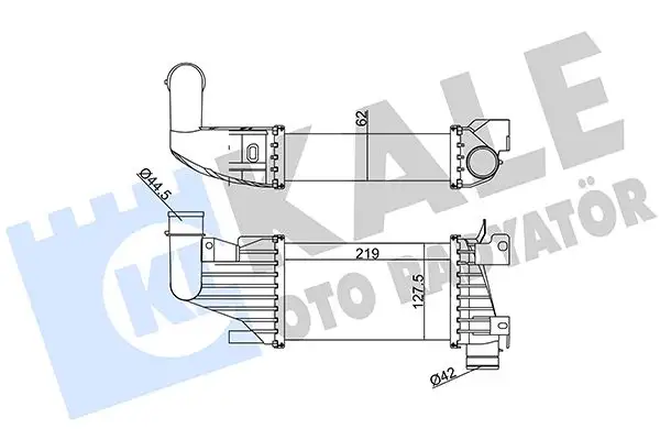 KALE 345025 Turbo Radyatörü 6302058
