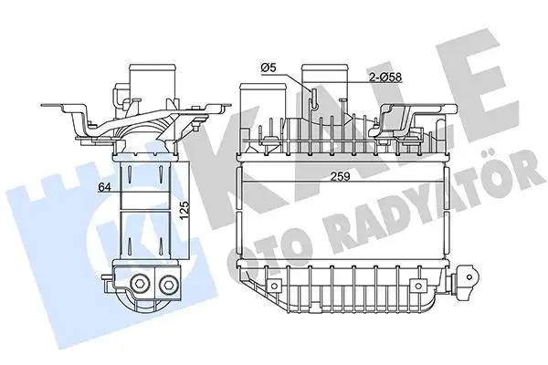 KALE 345135 Turbo Radyatörü