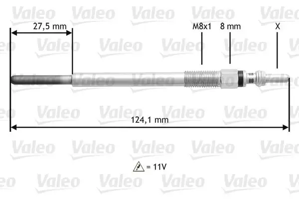 VALEO 345138 Kızdırma Bujisi
