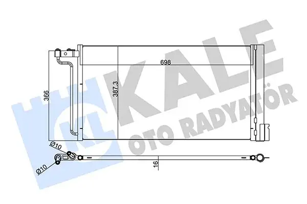 KALE 345220 Klima Radyatörü