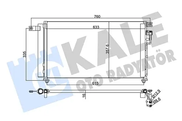 KALE 345235 Klima Radyatörü 976061G000