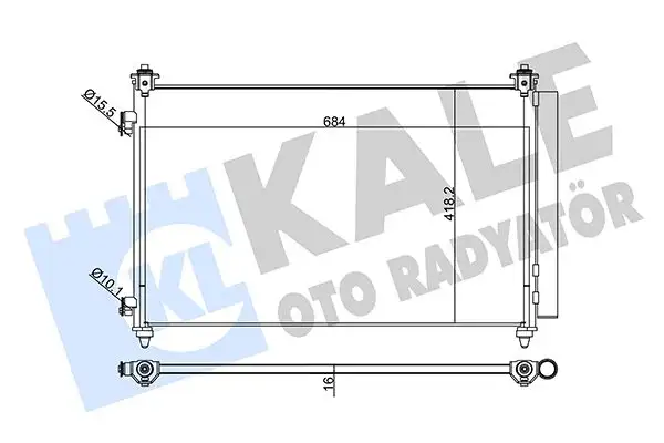 KALE 345250 Klima Radyatörü TD1161480A