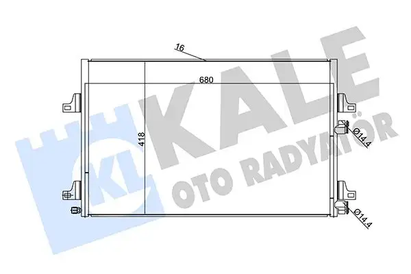 KALE 345290 Klima Radyatörü 8200033733