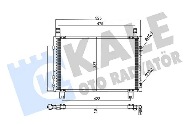 KALE 345305 Klima Radyatörü 8846052130