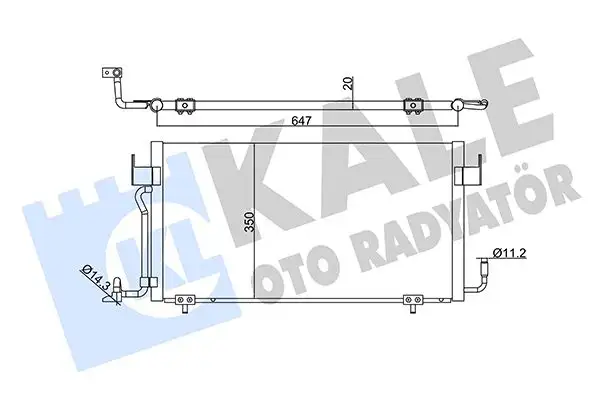 KALE 345340 Klima Radyatörü 6455V8