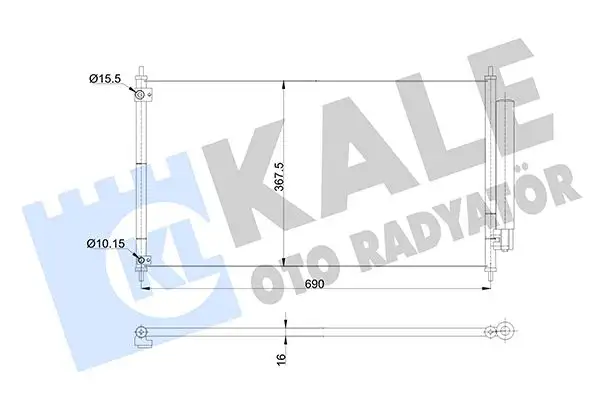 KALE 345405 Klima Radyatörü 80110T2FA01