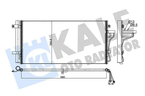 KALE 345445 Klima Radyatörü 976063K780