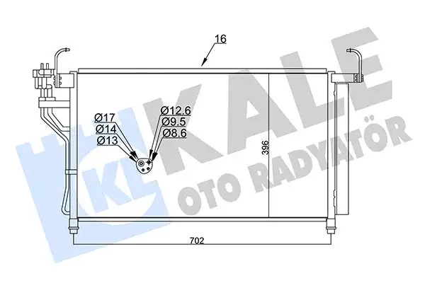 KALE 345450 Klima Radyatörü 976064H200