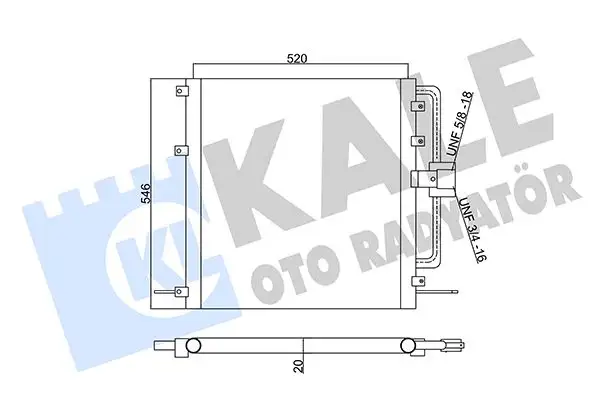 KALE 345485 Klima Radyatörü