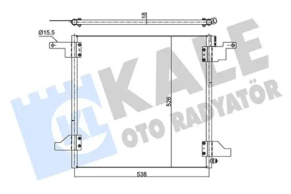 KALE 345515 Klima Radyatörü A1638300070