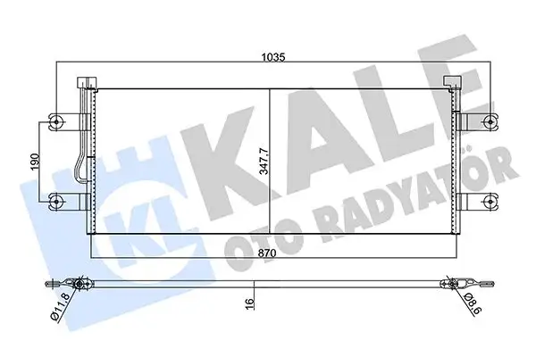 KALE 345530 Klima Radyatörü A9605001454