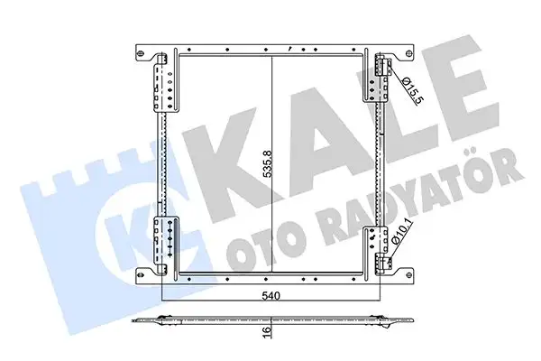 KALE 345540 Klima Radyatörü A9405000454