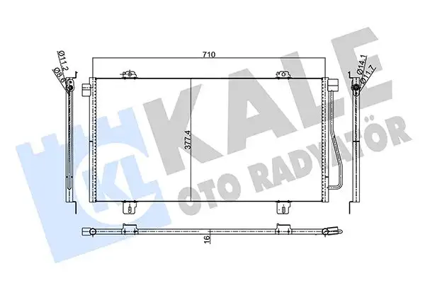 KALE 345560 Klima Radyatörü 7701052120
