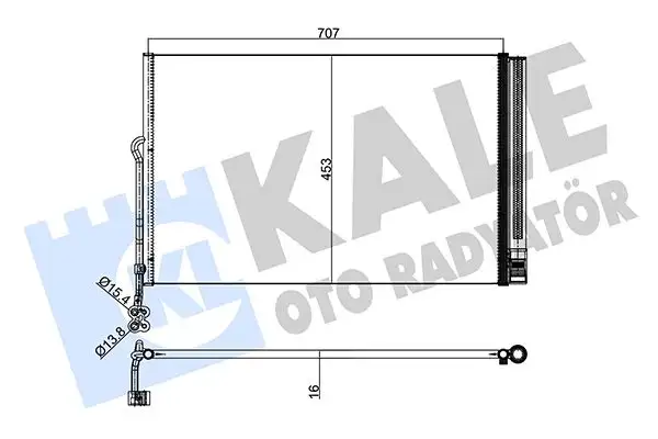 KALE 345605 Klima Radyatörü 7P0820411B
