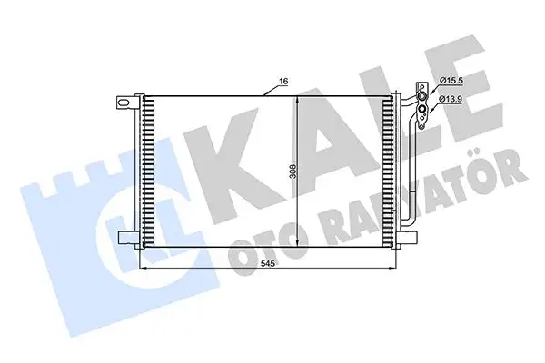 KALE 345615 Klima Radyatörü 64538377648