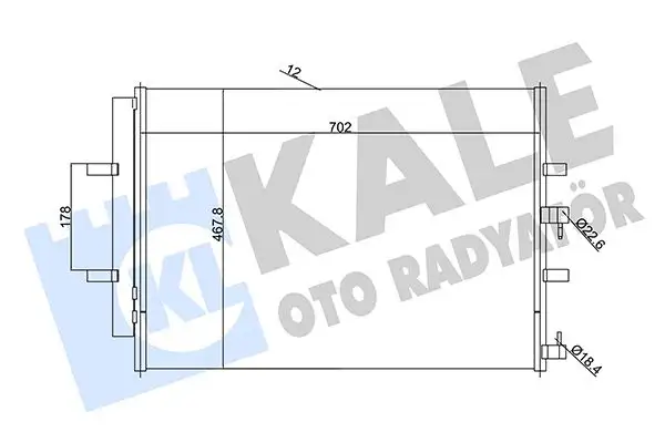 KALE 345695 Klima Radyatörü BK2119710AB