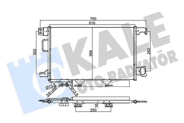 KALE 345755 Klima Radyatörü A2035002154