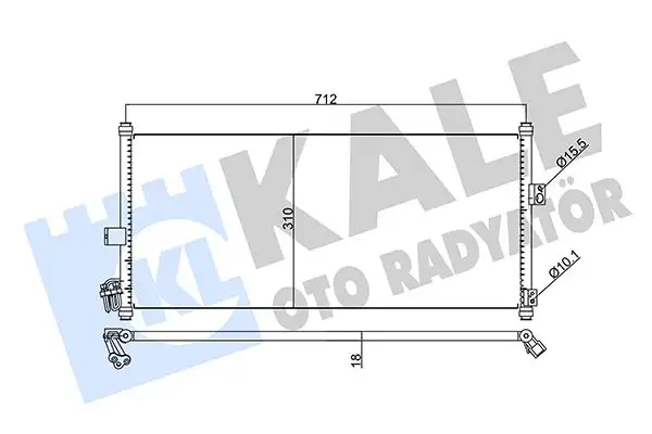 KALE 345790 Klima Radyatörü 92110BM400