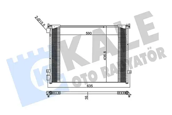 KALE 345815 Klima Radyatörü 8200465490