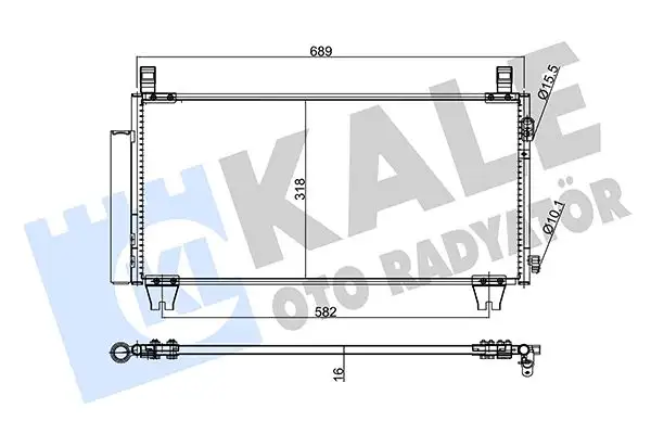KALE 345825 Klima Radyatörü 8846052100
